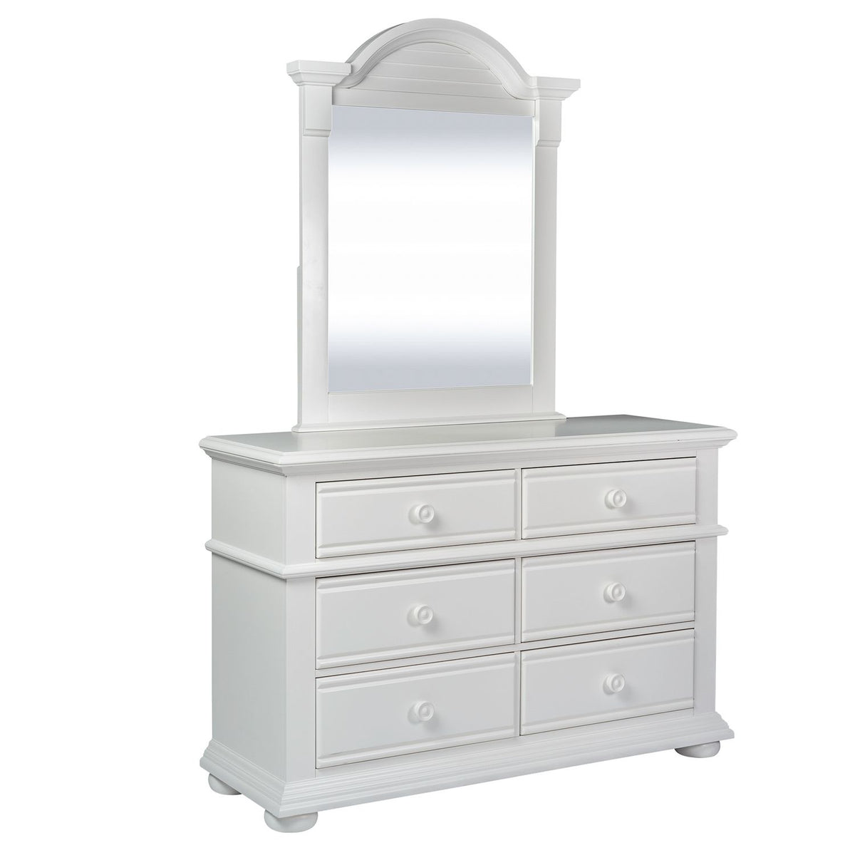 607-BR-TPBDM - Twin Panel Bed, Dresser & Mirror - Liberty Furniture