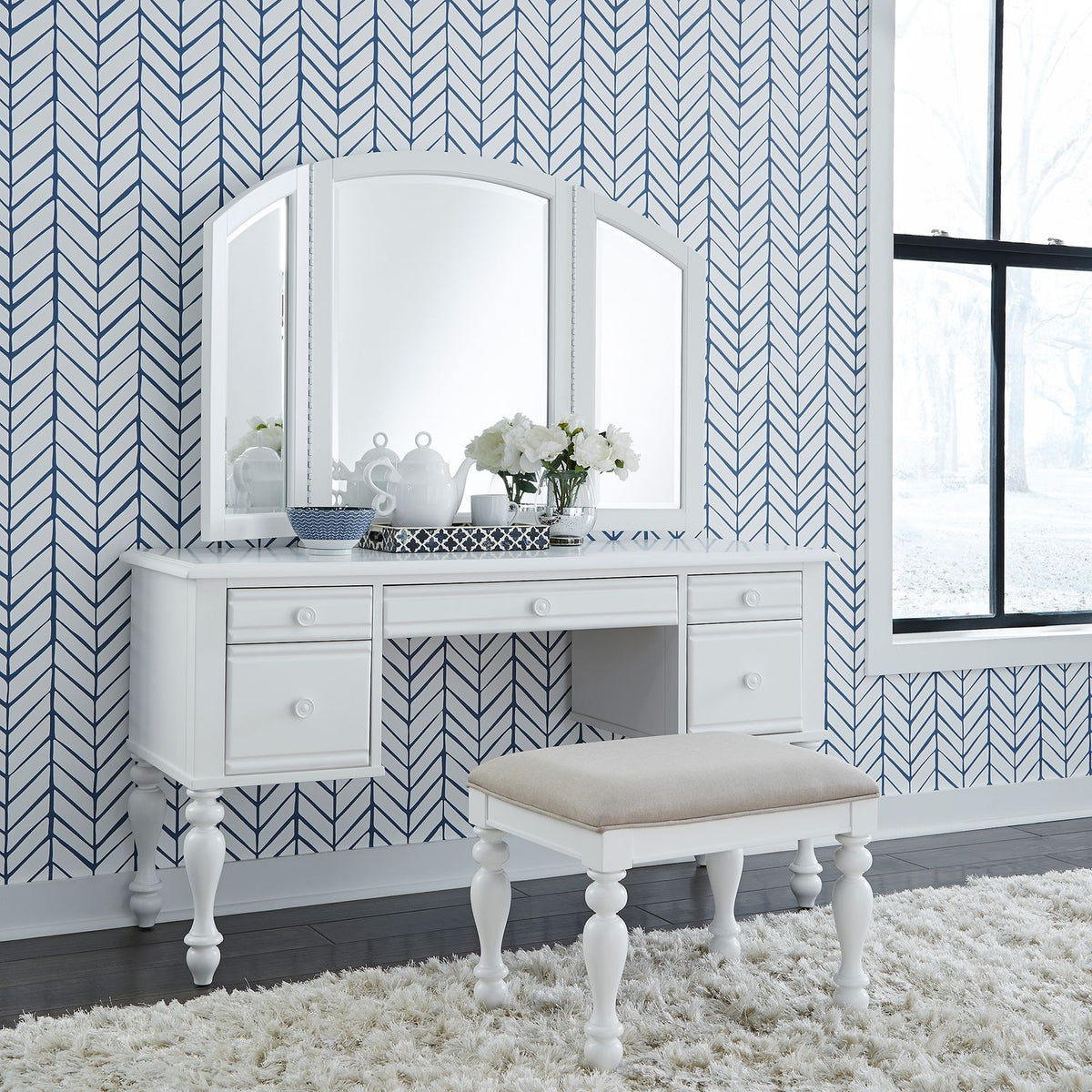 607-BR-VN - 3 Piece Vanity Set - Liberty Furniture