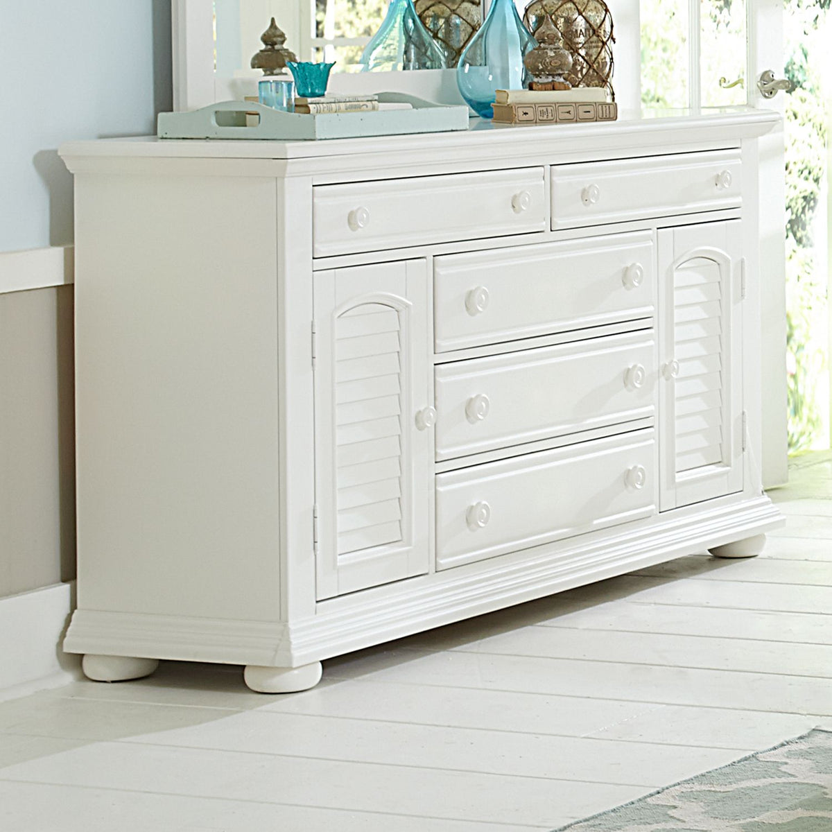 607-BR32 - 2 Door 5 Drawer Dresser - Liberty Furniture