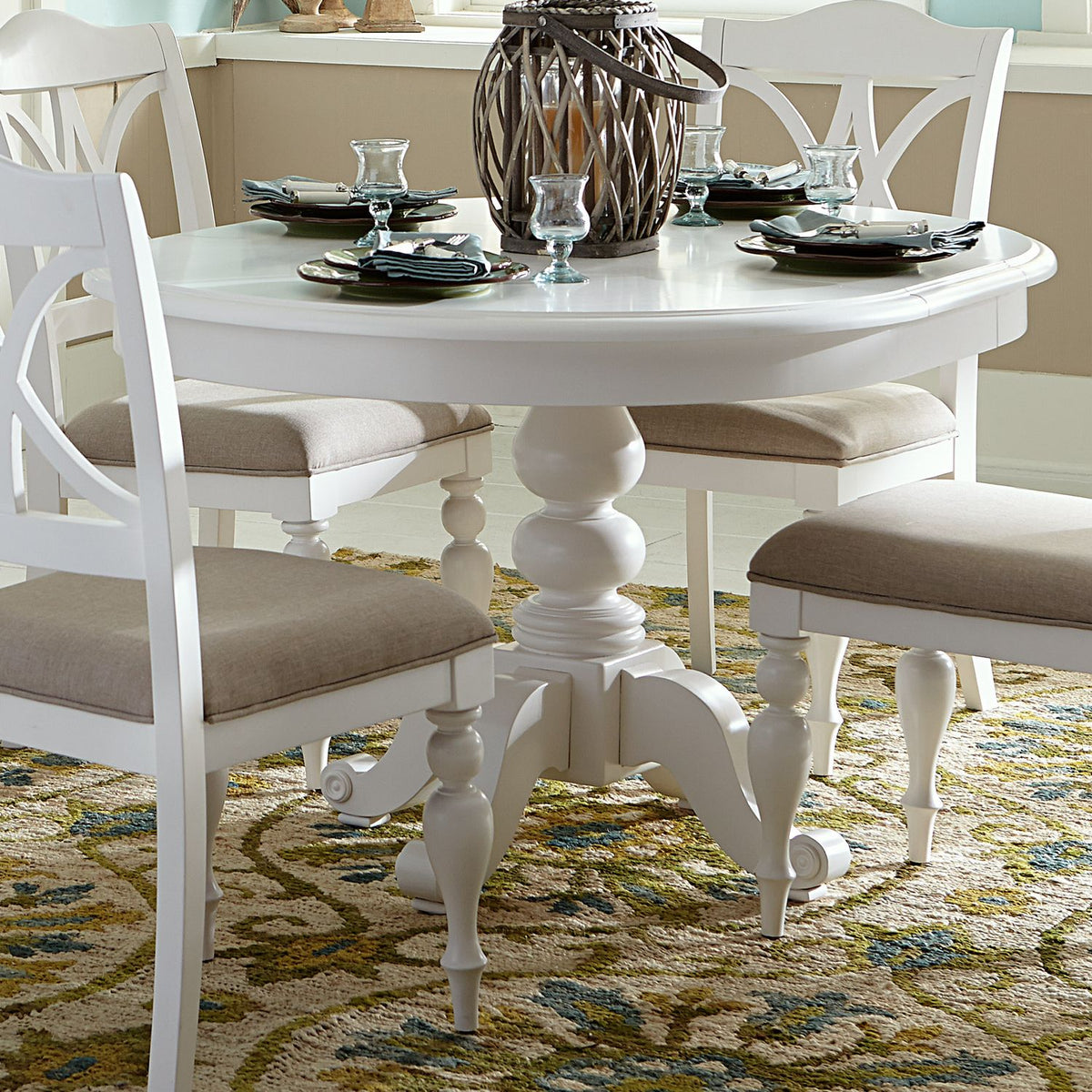 607-P4254 - Round Pedestal Table Base - Liberty Furniture