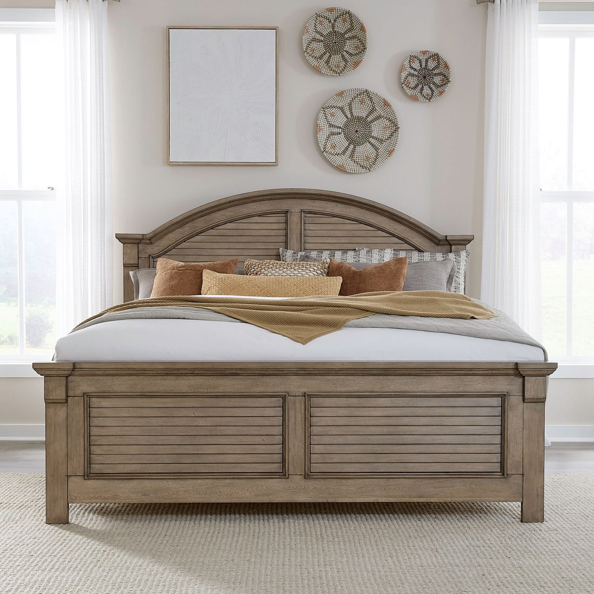 607N-BR-QPB - Queen Panel Bed - Liberty Furniture