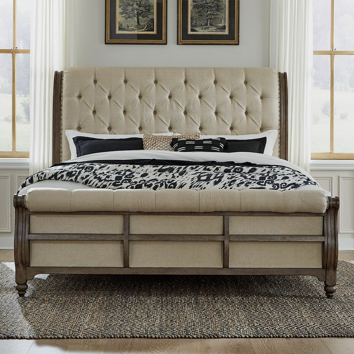 615-BR-KSL - King Sleigh Bed - Liberty Furniture