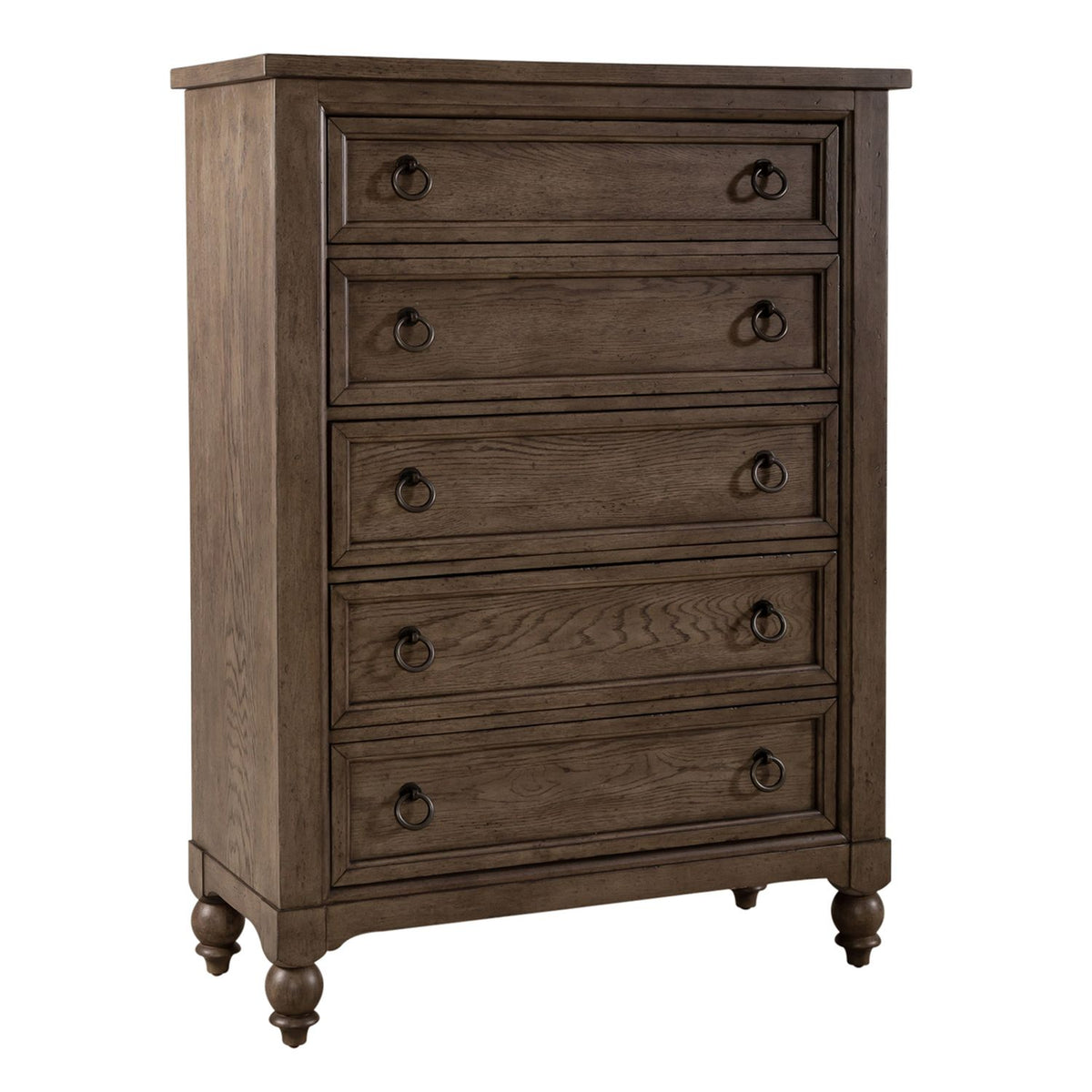 615-BR-QSLDMC - Queen Sleigh Bed, Dresser & Mirror, Chest - Liberty Furniture