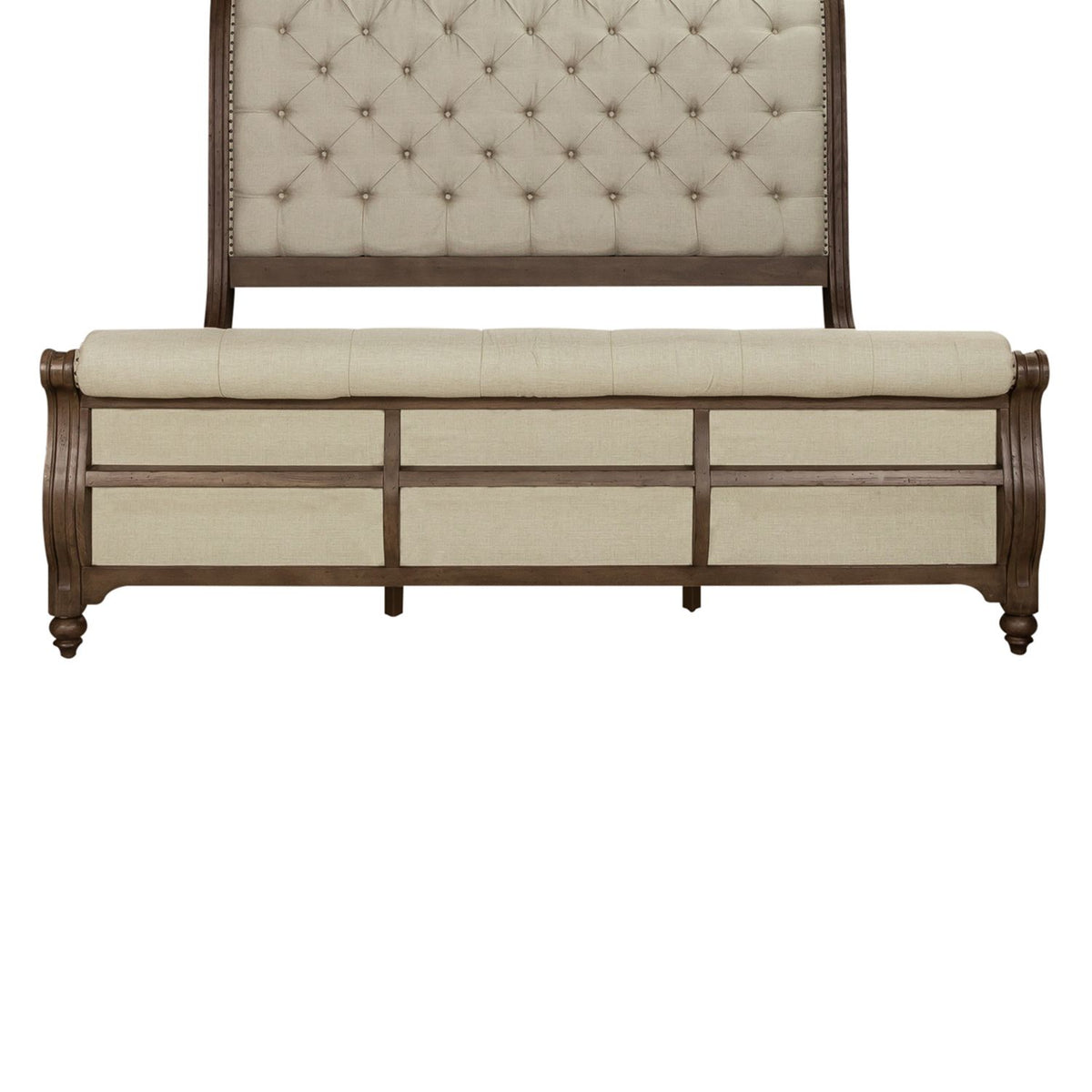 615-BR22FU - King Uph Sleigh Footboard - Liberty Furniture