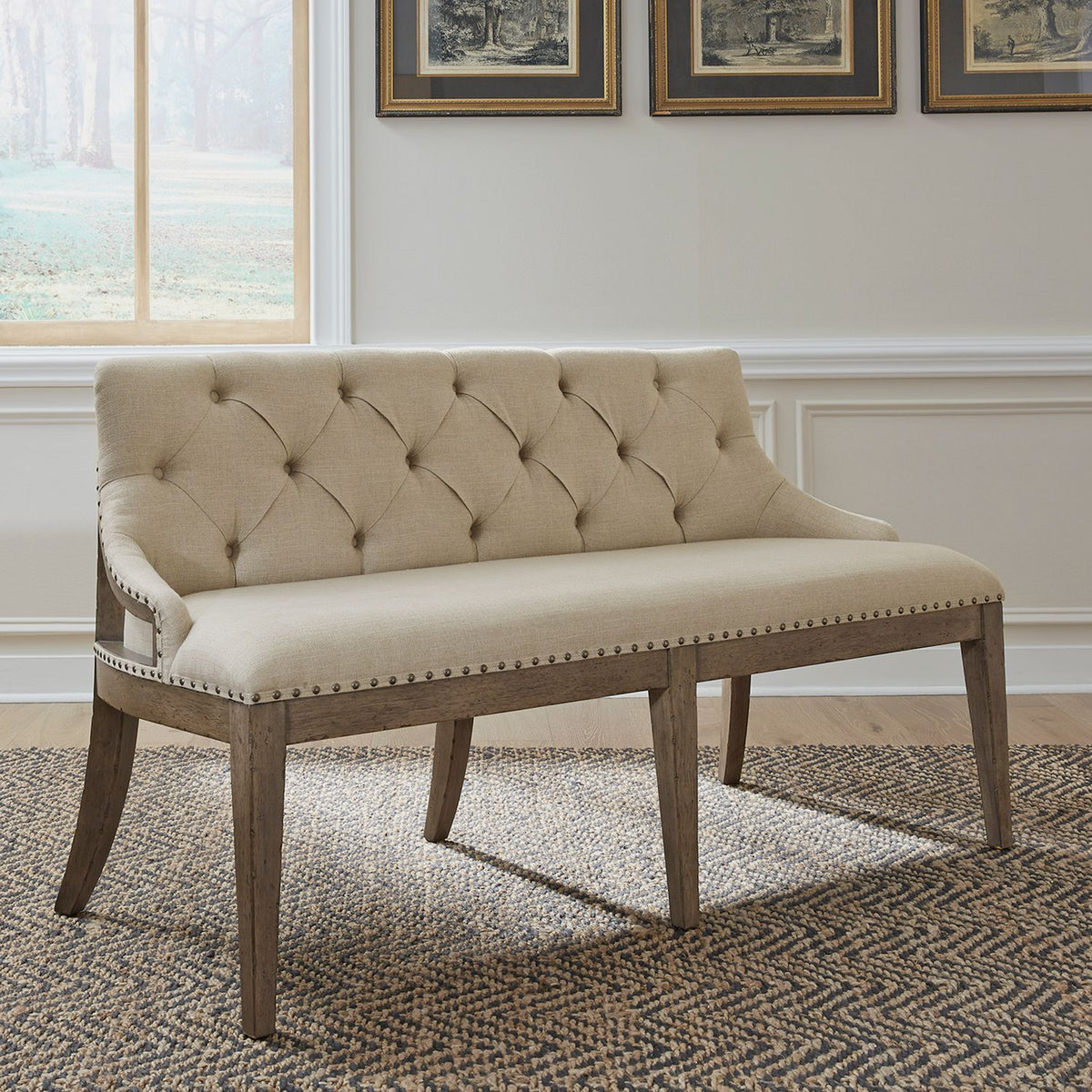 615-C6501B - Uph Shelter Dining Bench - Liberty Furniture