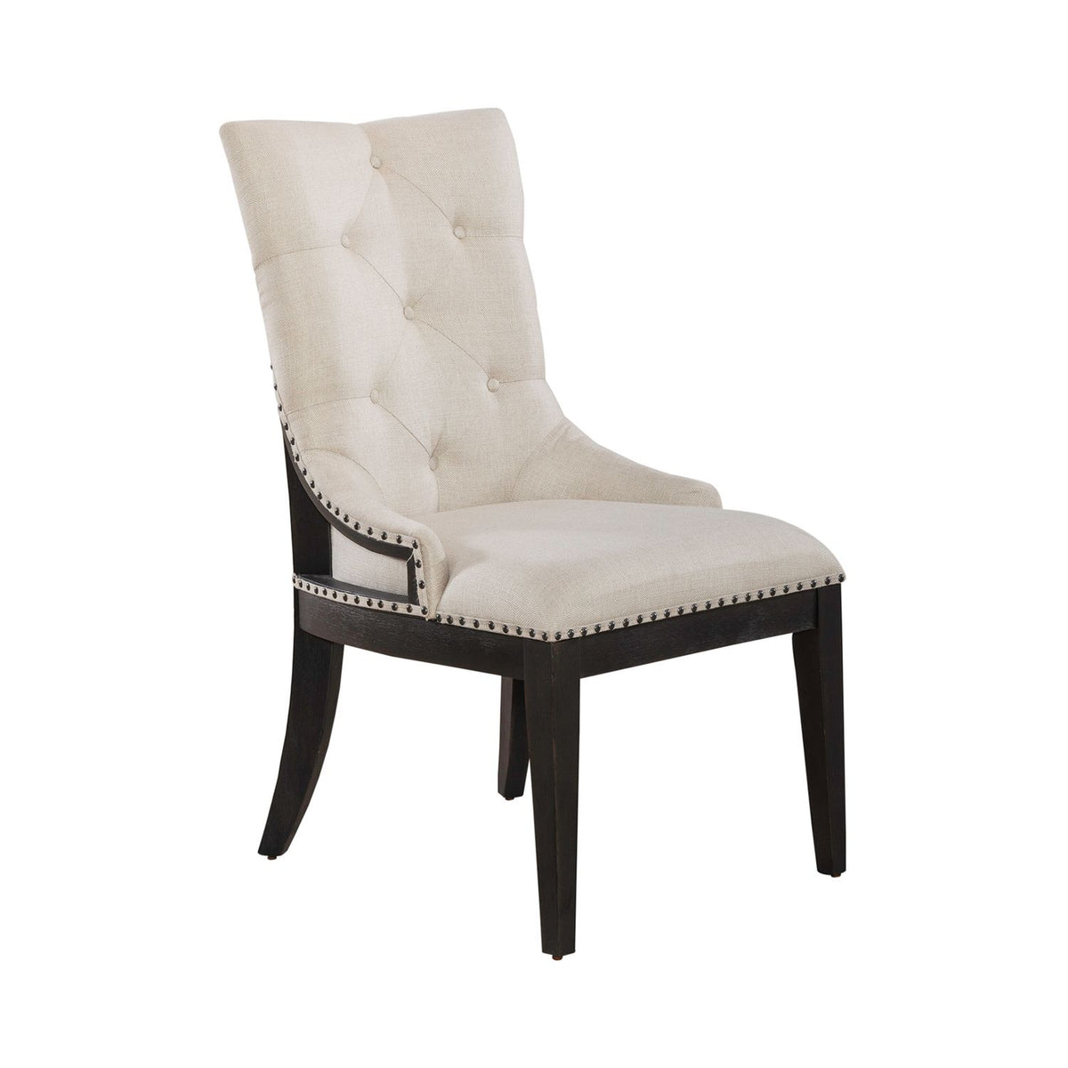 615-C6501S-B - Uph Shelter Side Chair- Black (RTA) - Liberty Furniture