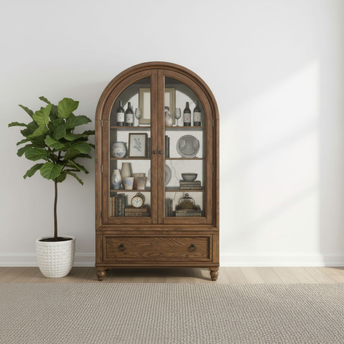 615-DC4688 - Arched Display Cabinet - Liberty Furniture