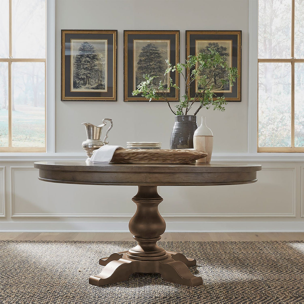 615-DR-PED - Pedestal Table Set - Liberty Furniture