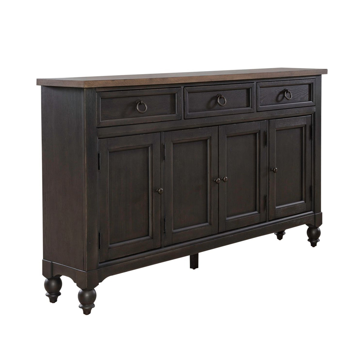 615-HB7242-B - Hall Buffet- Black - Liberty Furniture