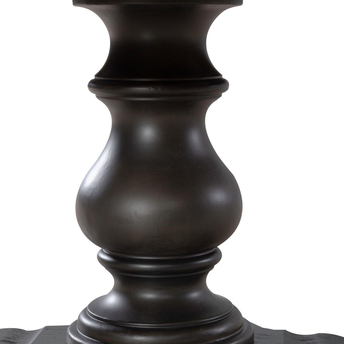 615-P6060-B - Single Pedestal Table Base- Black - Liberty Furniture