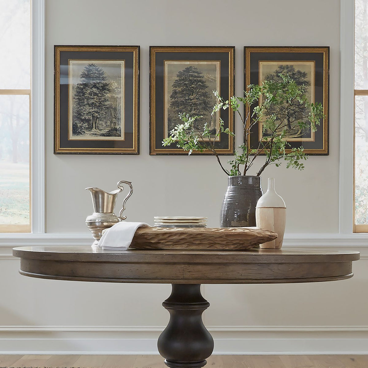 615-T6060 - Single Pedestal Table Top - Liberty Furniture