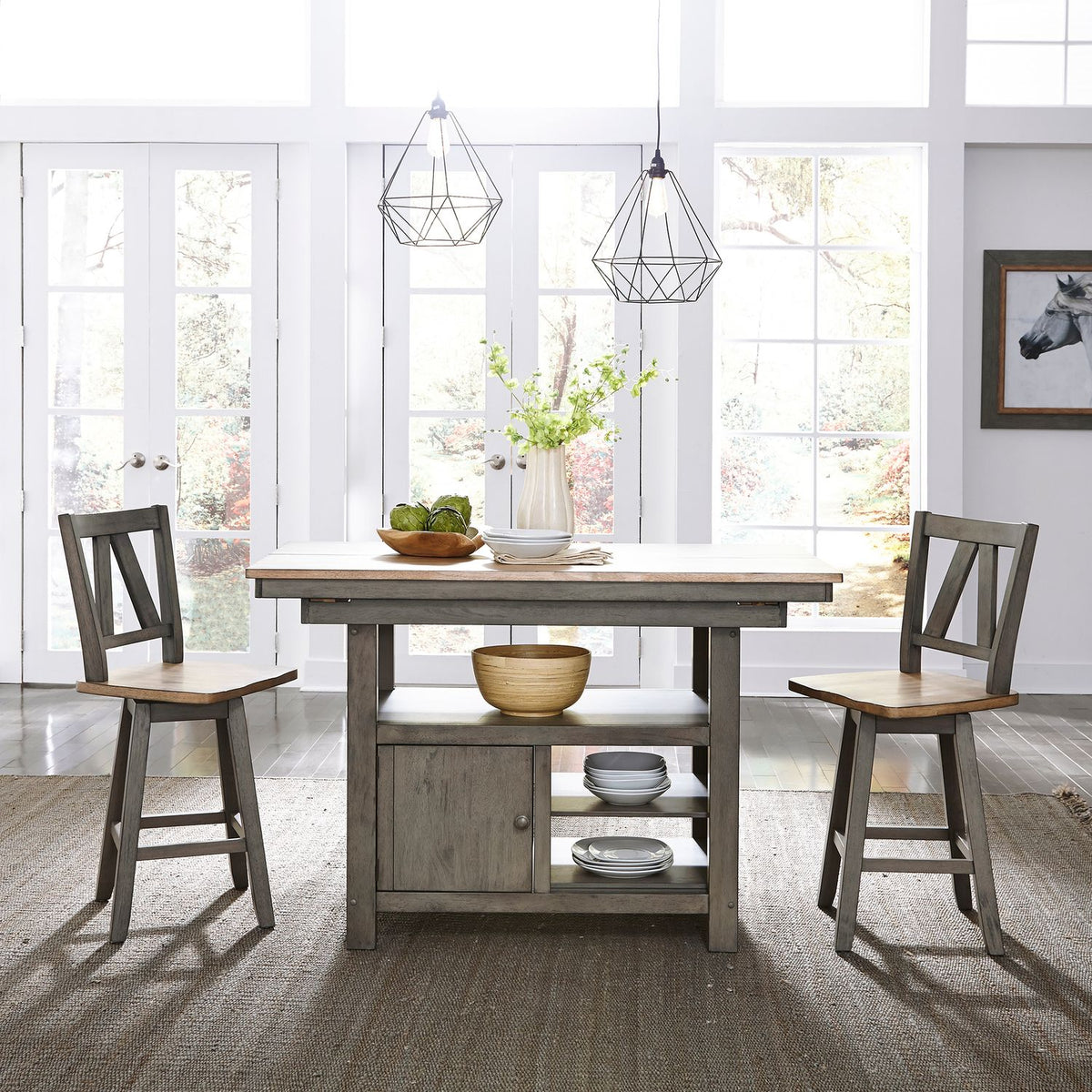 62-B250324 - Counter Height Swivel Chair (RTA) - Liberty Furniture