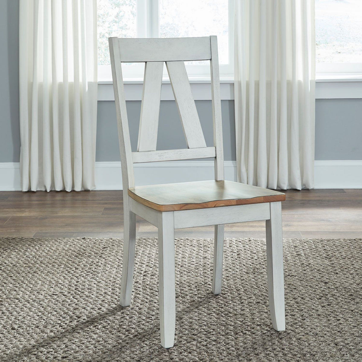 62WH-C2500S - Splat Back Side Chair (RTA) - Liberty Furniture