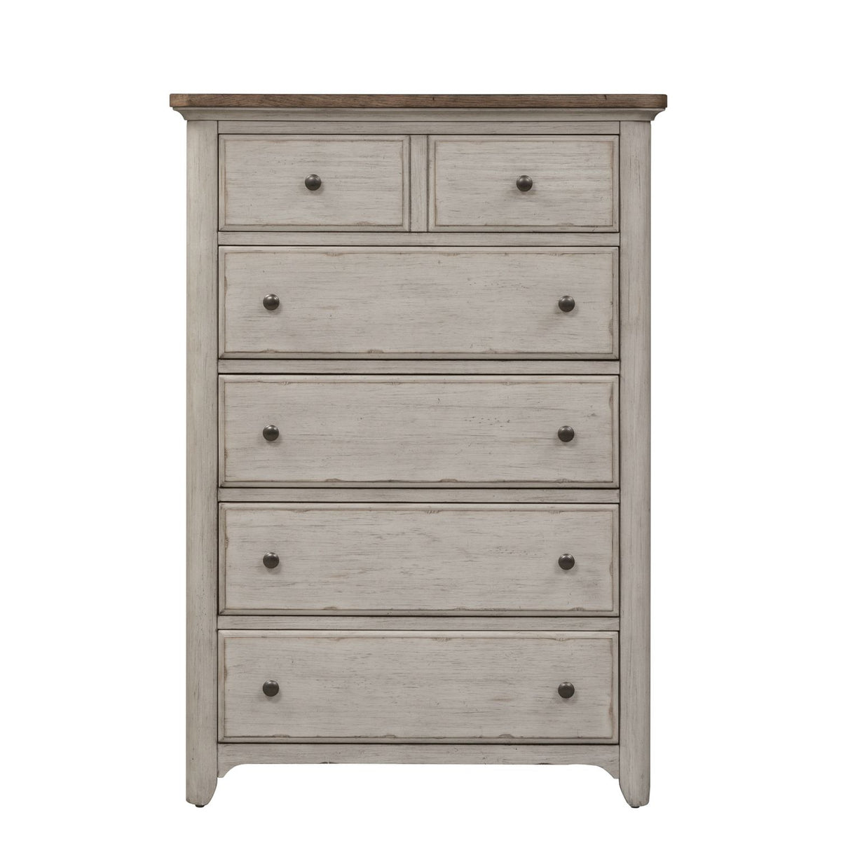 652-BR-KPSDMC - King Poster Bed, Dresser & Mirror, Chest - Liberty Furniture