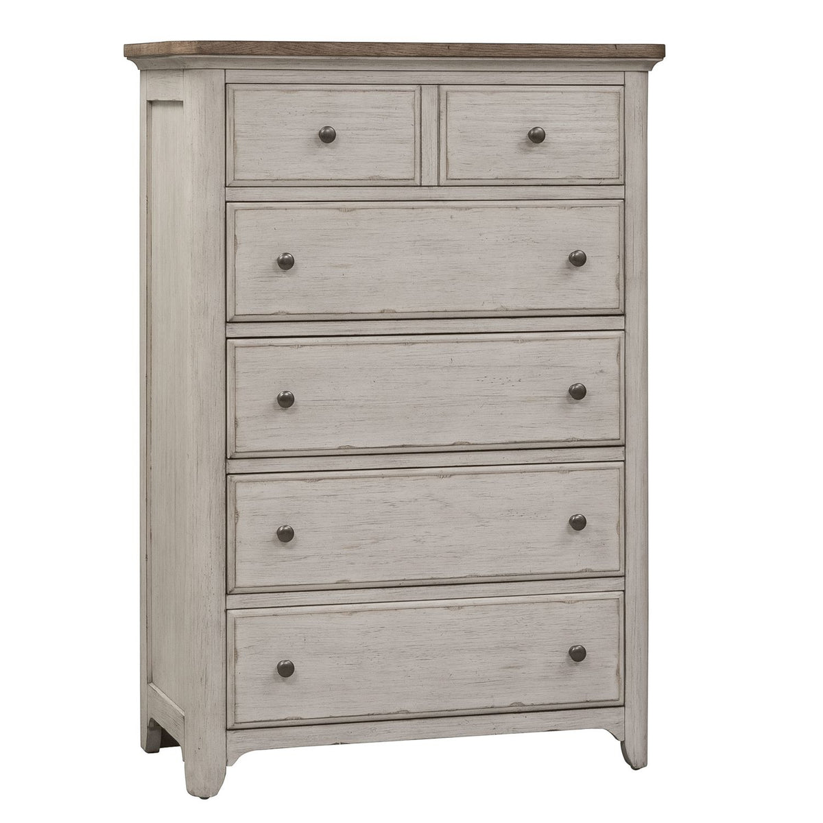 652-BR-KSLDMC - King Sleigh Bed, Dresser & Mirror, Chest - Liberty Furniture