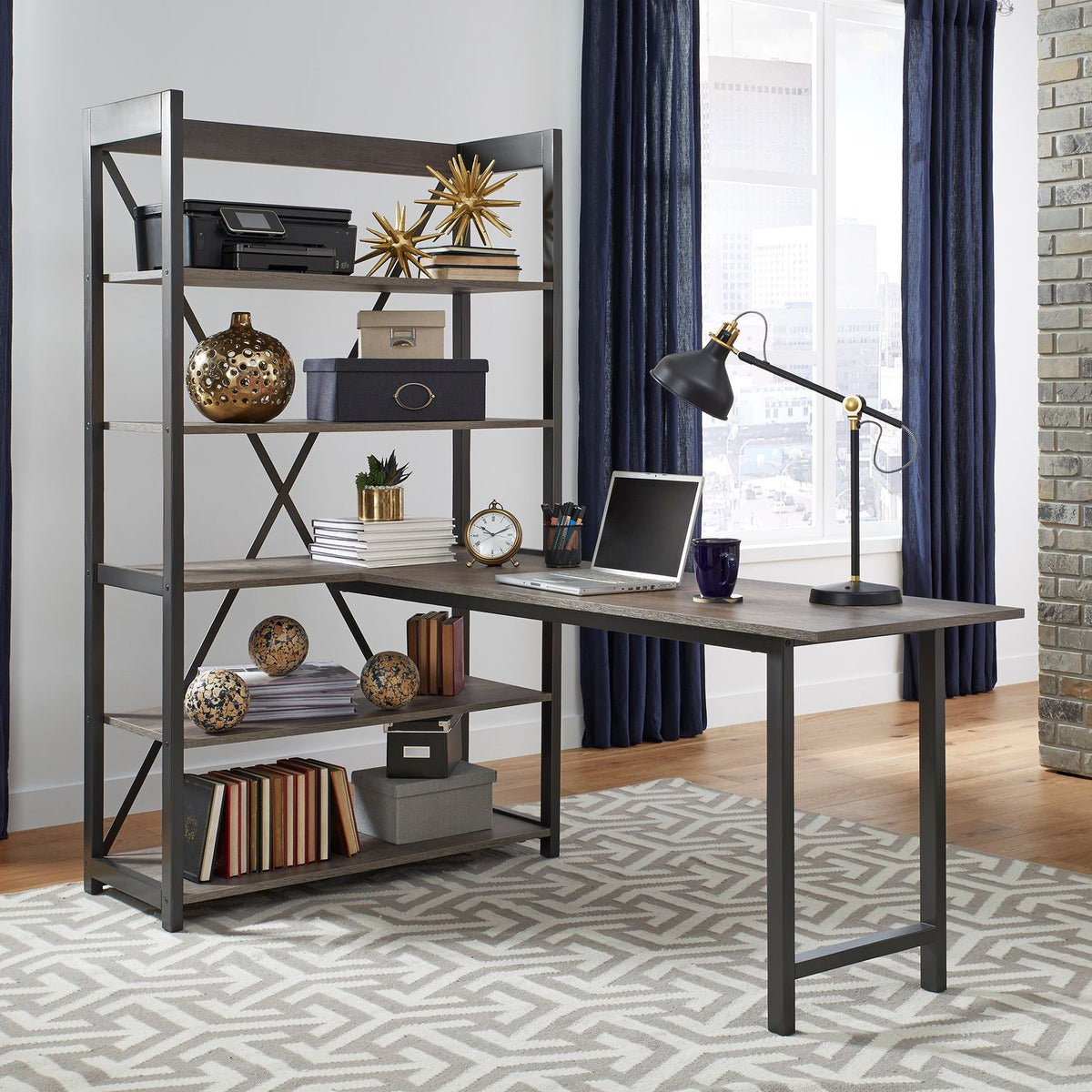 686-HO-DSK - Desk and Bookcase Set - Liberty Furniture
