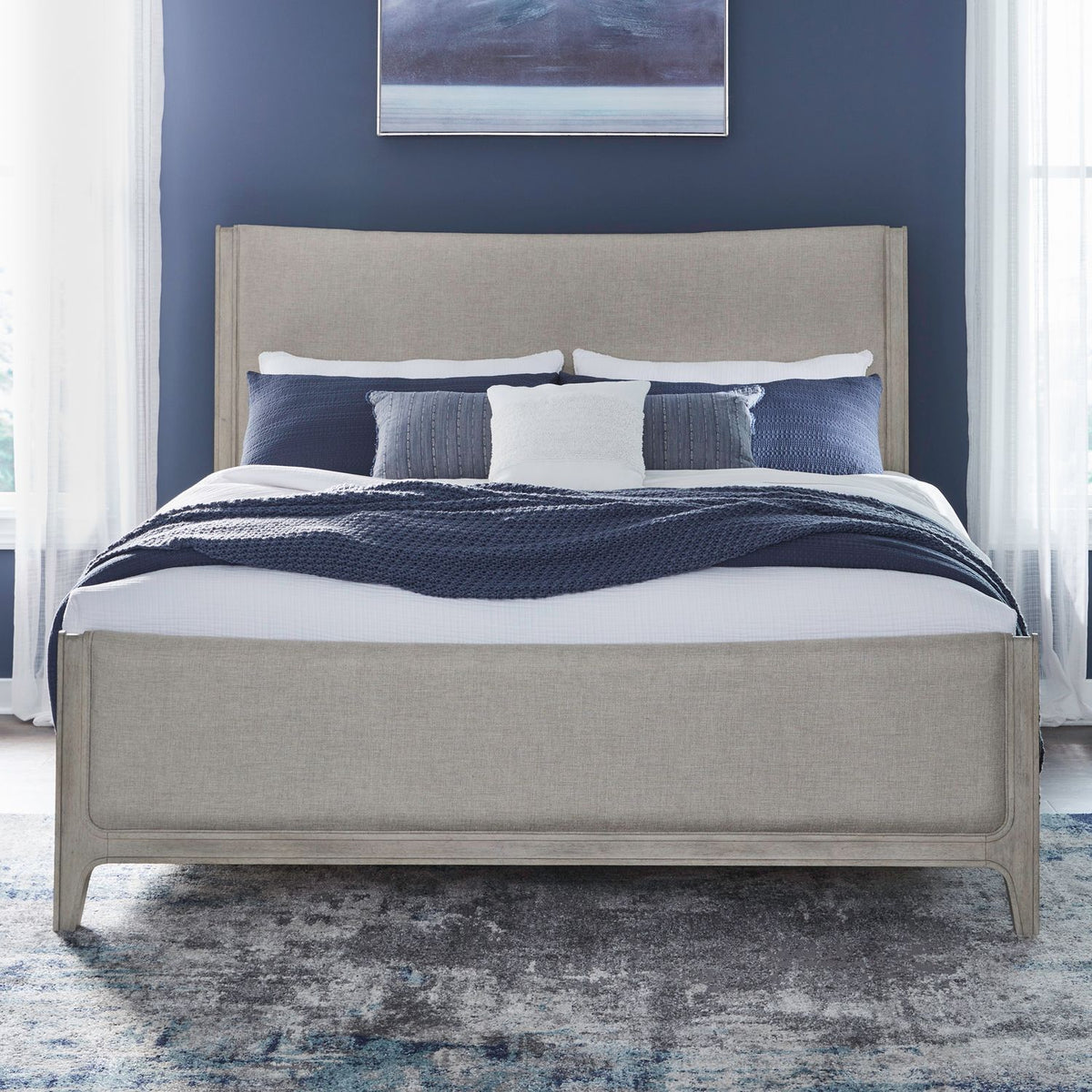 694-BR-KCUB - King California Uph Bed - Liberty Furniture