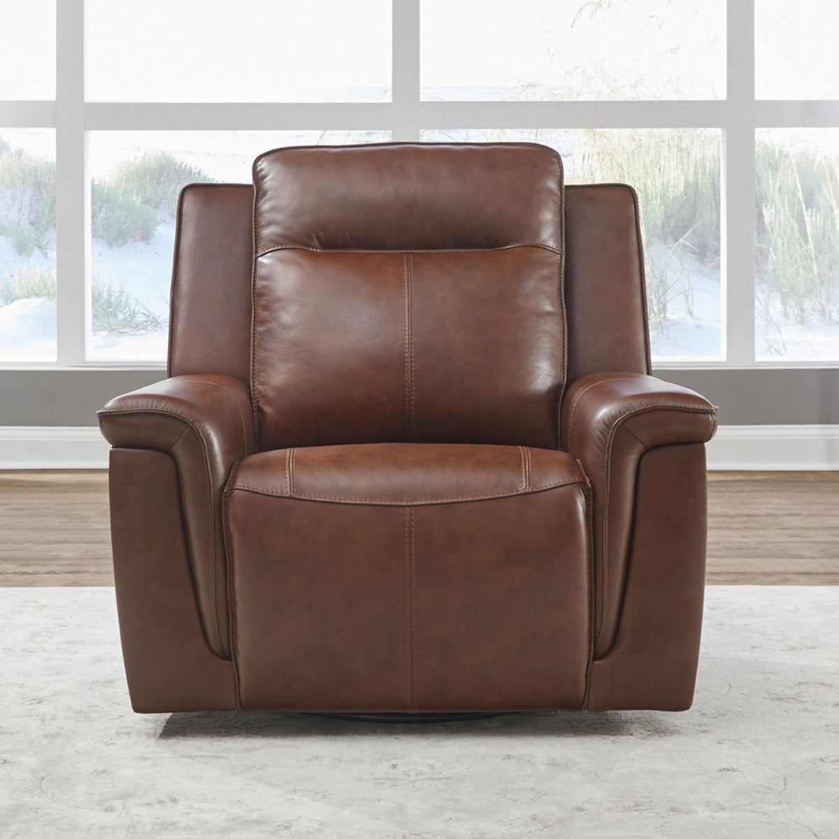 7001CG-12P - SG Recliner P2 - Cognac - Liberty Furniture