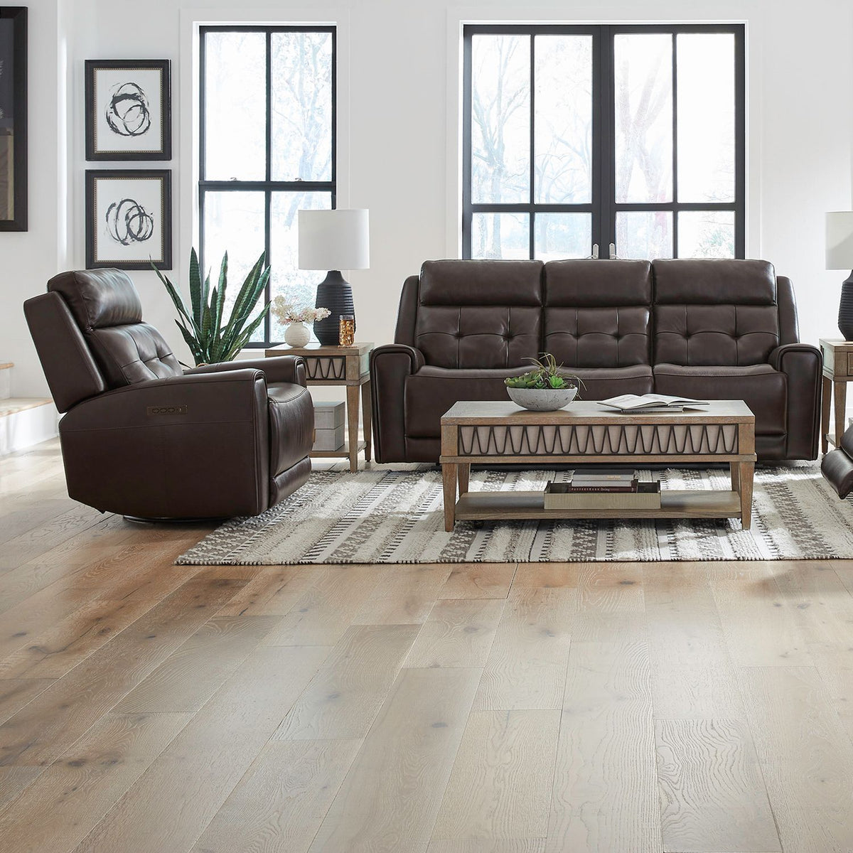 7006DB-UPH-SOREC - Sofa & Recliner - Liberty Furniture