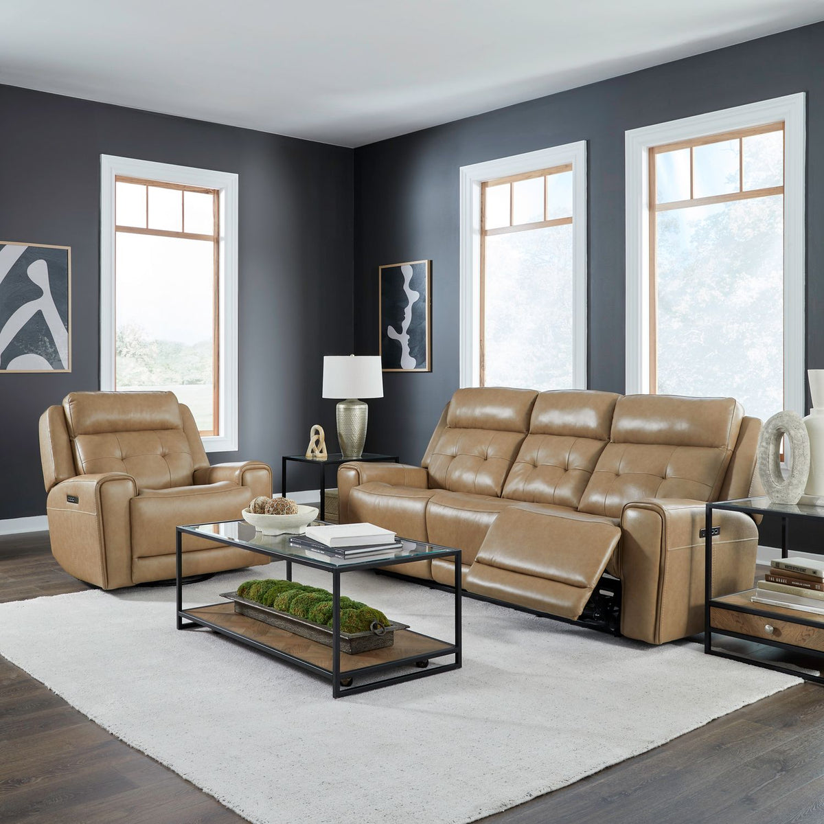 7006SN-UPH-SOREC - Sofa & Recliner - Liberty Furniture