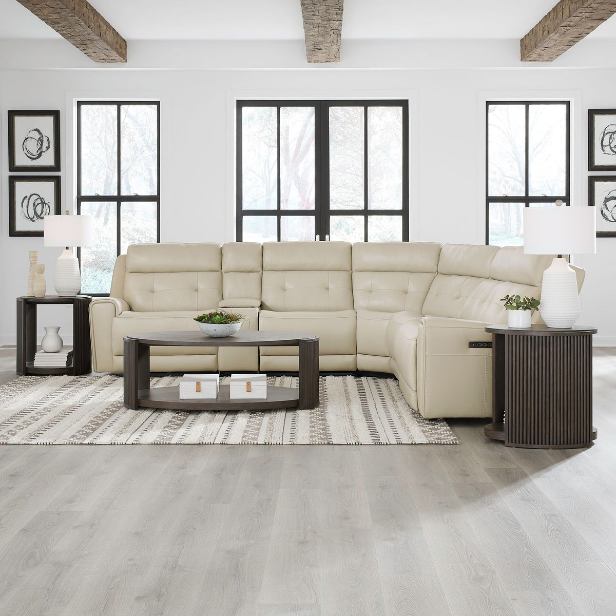 7006ST-UPH-6PCSEC - 6 Piece Sectional - Liberty Furniture