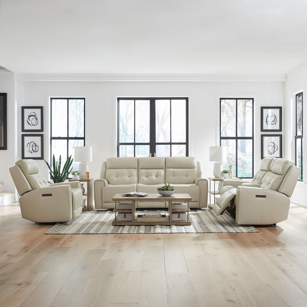 7006ST-UPH-SOLOREC - Sofa w/ Loveseat & Recliner - Liberty Furniture