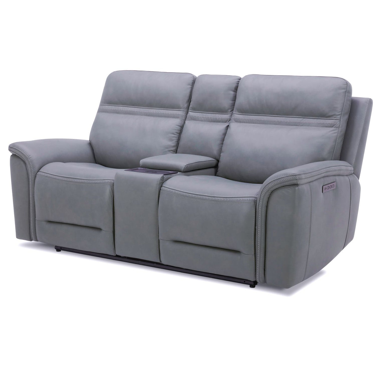 7007BG-23P - Loveseat w/Console P3 & ZG - Blue Gray - Liberty Furniture