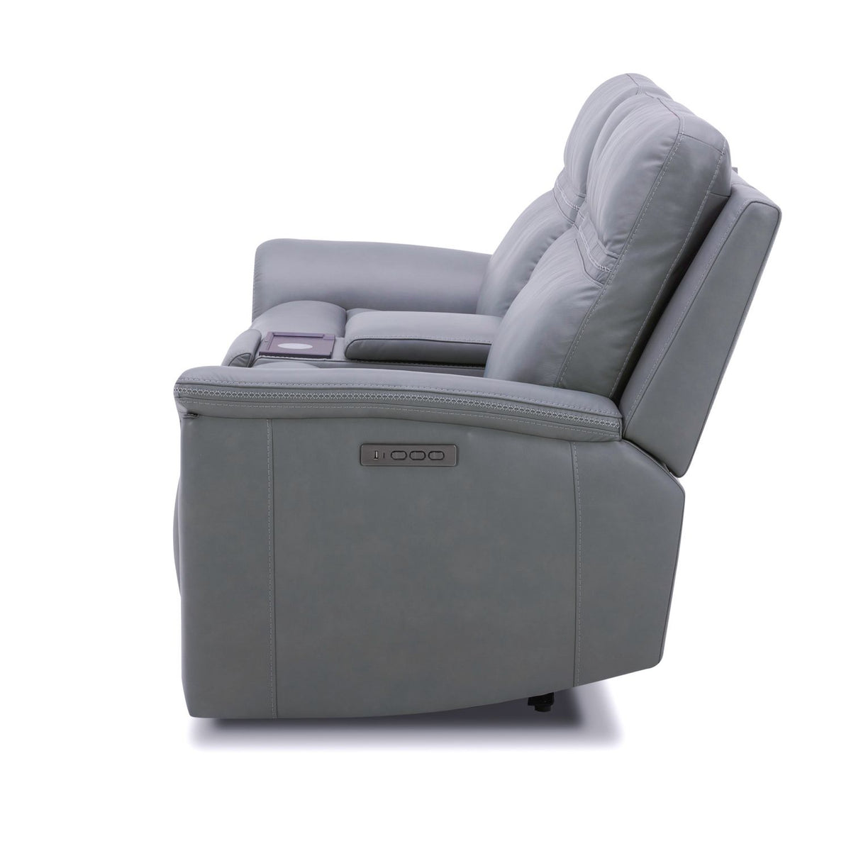 7007BG-23P - Loveseat w/Console P3 & ZG - Blue Gray - Liberty Furniture