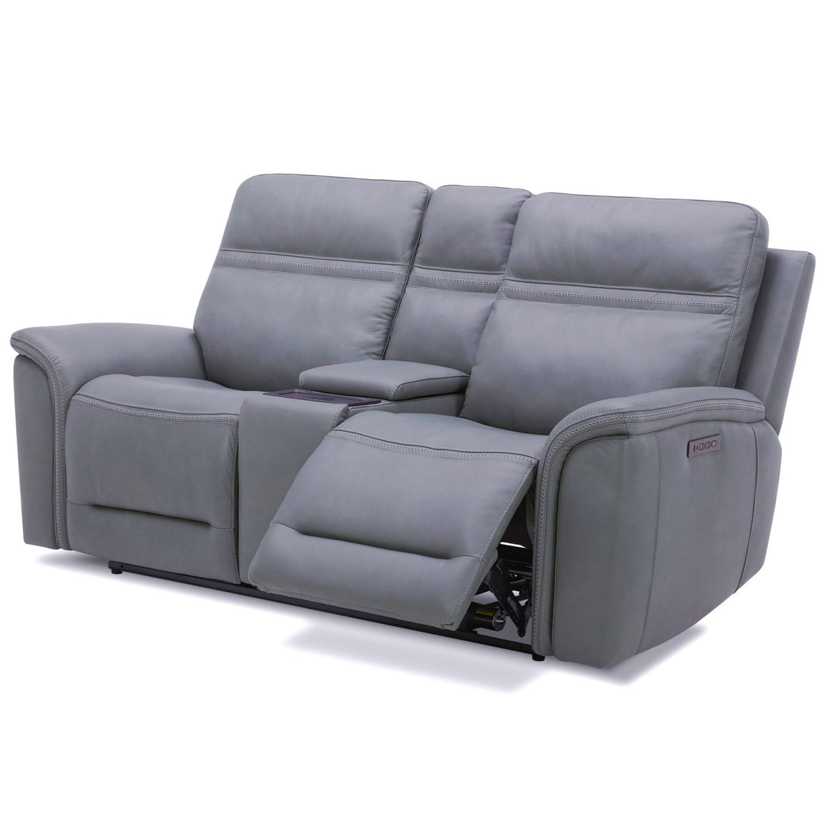 7007BG-23P - Loveseat w/Console P3 & ZG - Blue Gray - Liberty Furniture