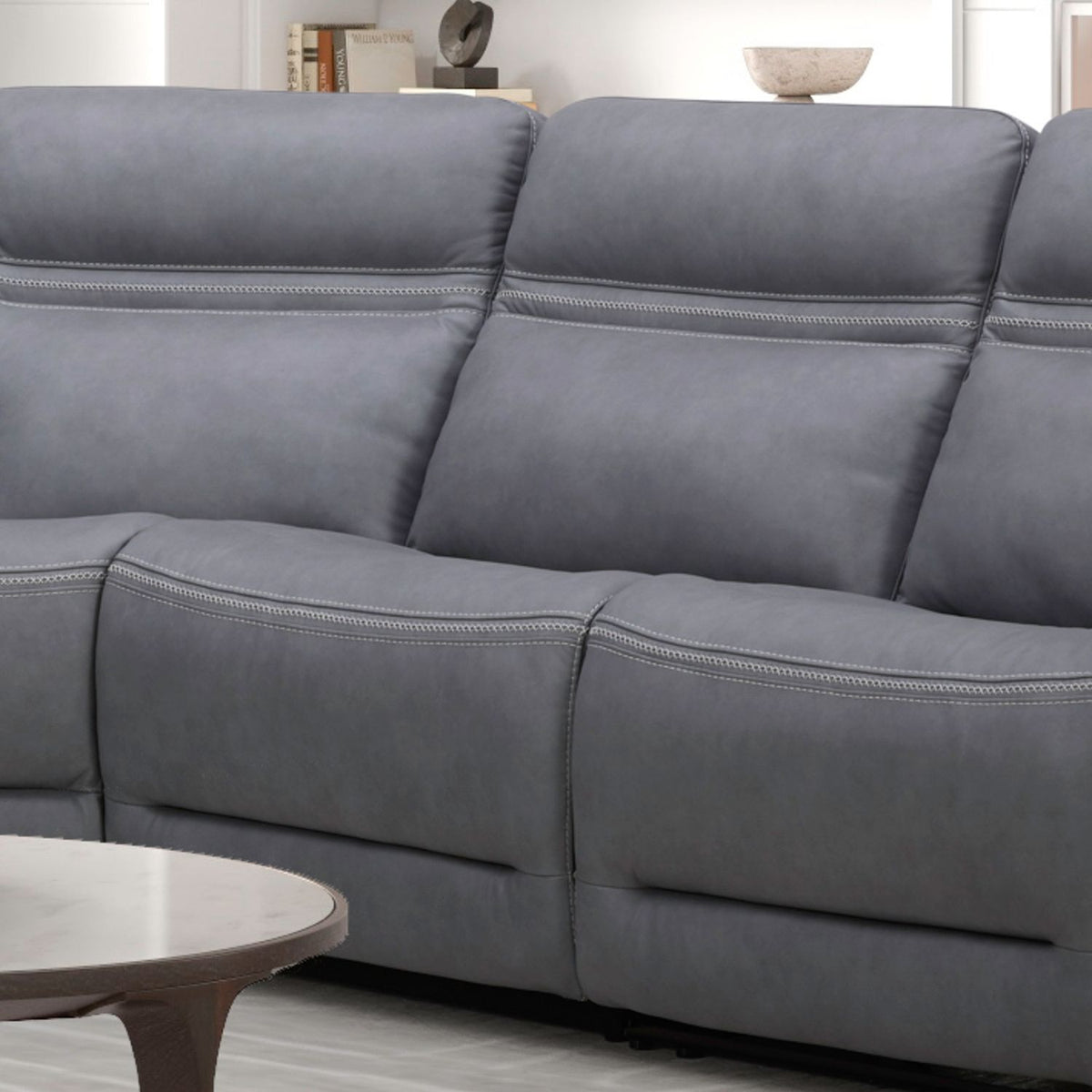 7007BG-40A - Armless Chair - Blue Gray - Liberty Furniture