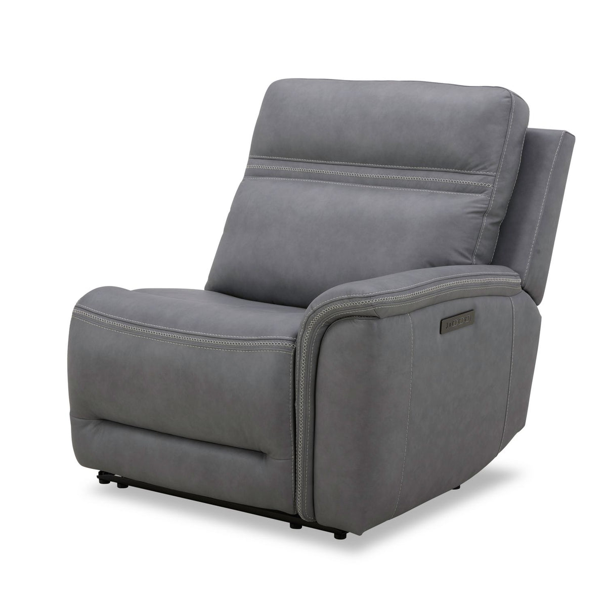 7007BG-43RP - R Arm Recliner P3 & ZG - Blue Gray - Liberty Furniture