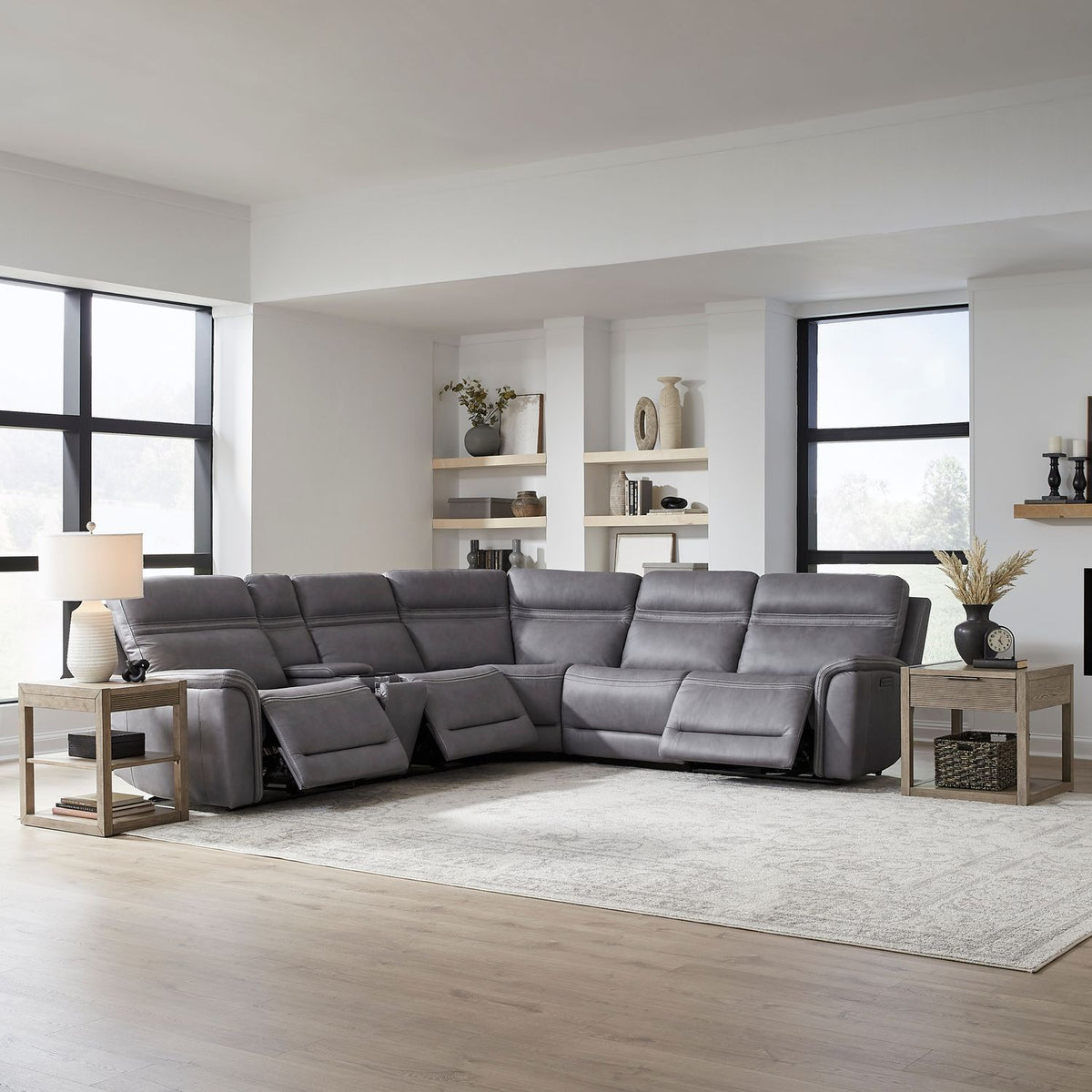 7007BG-UPH-6PCSEC - 6 Piece Sectional - Liberty Furniture