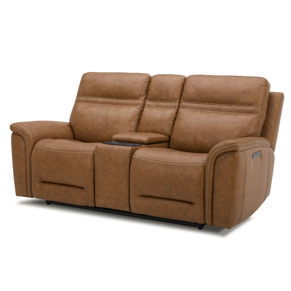 7007CM-23P - Loveseat w/Console P3 & ZG - Camel - Liberty Furniture