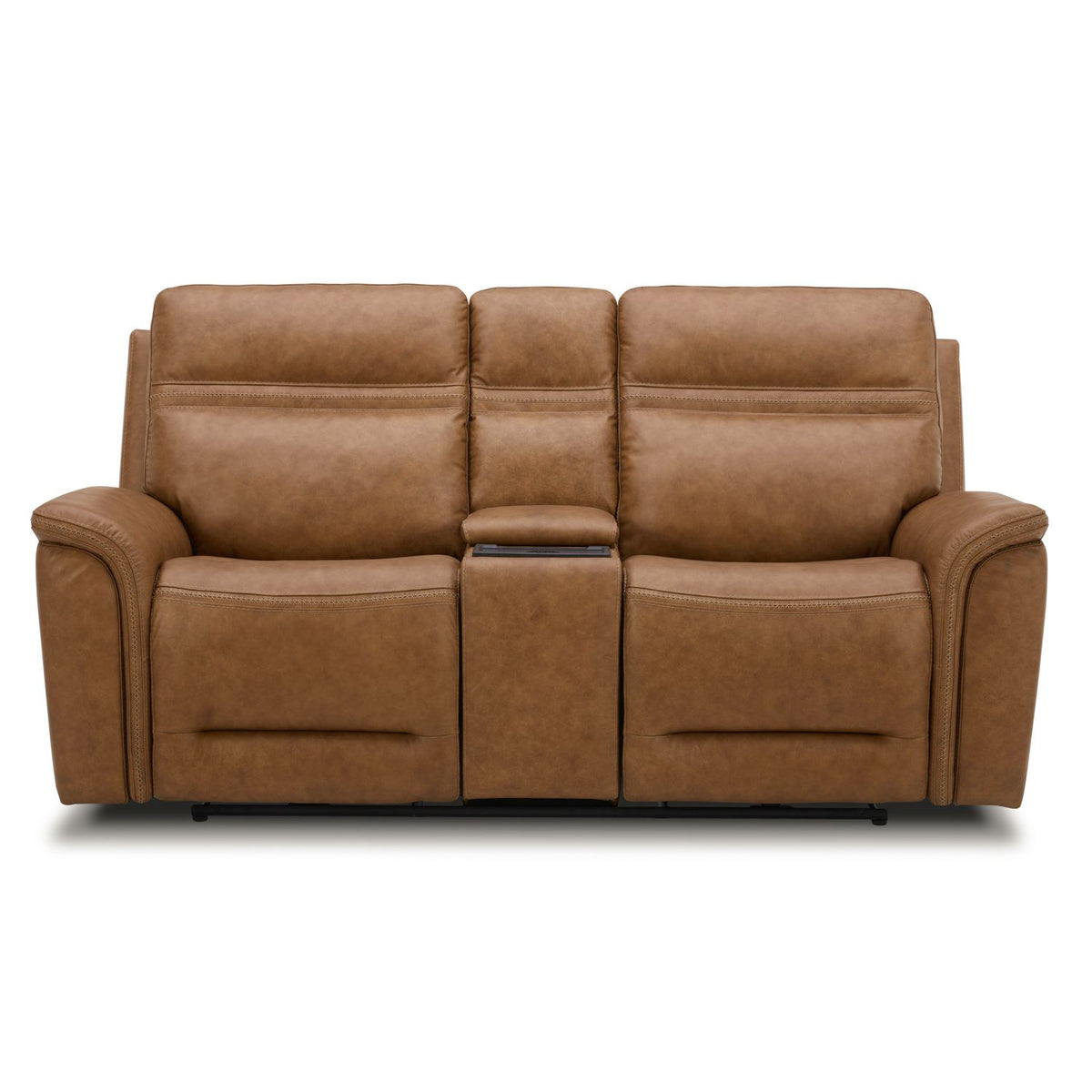 7007CM-23P - Loveseat w/Console P3 & ZG - Camel - Liberty Furniture