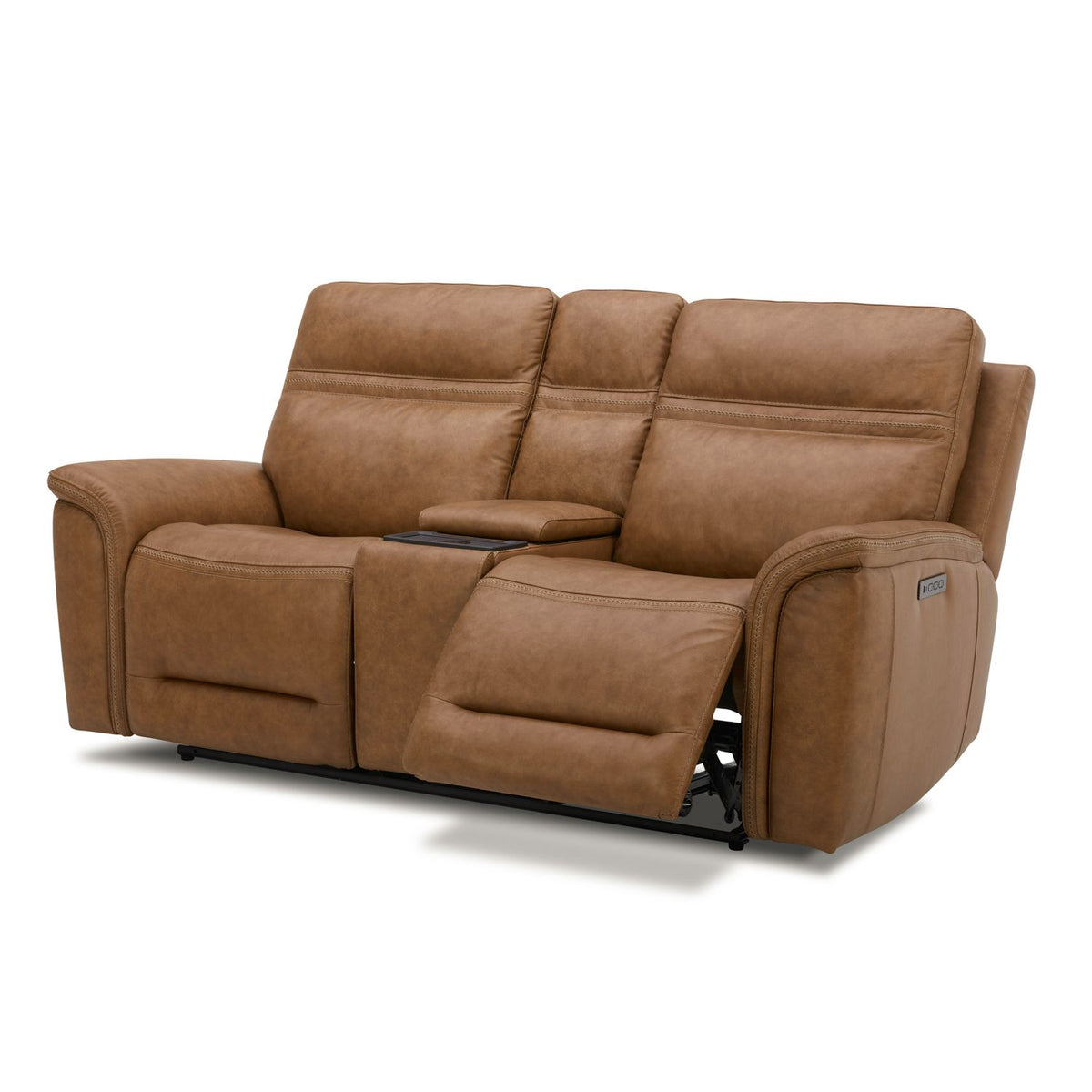 7007CM-23P - Loveseat w/Console P3 & ZG - Camel - Liberty Furniture