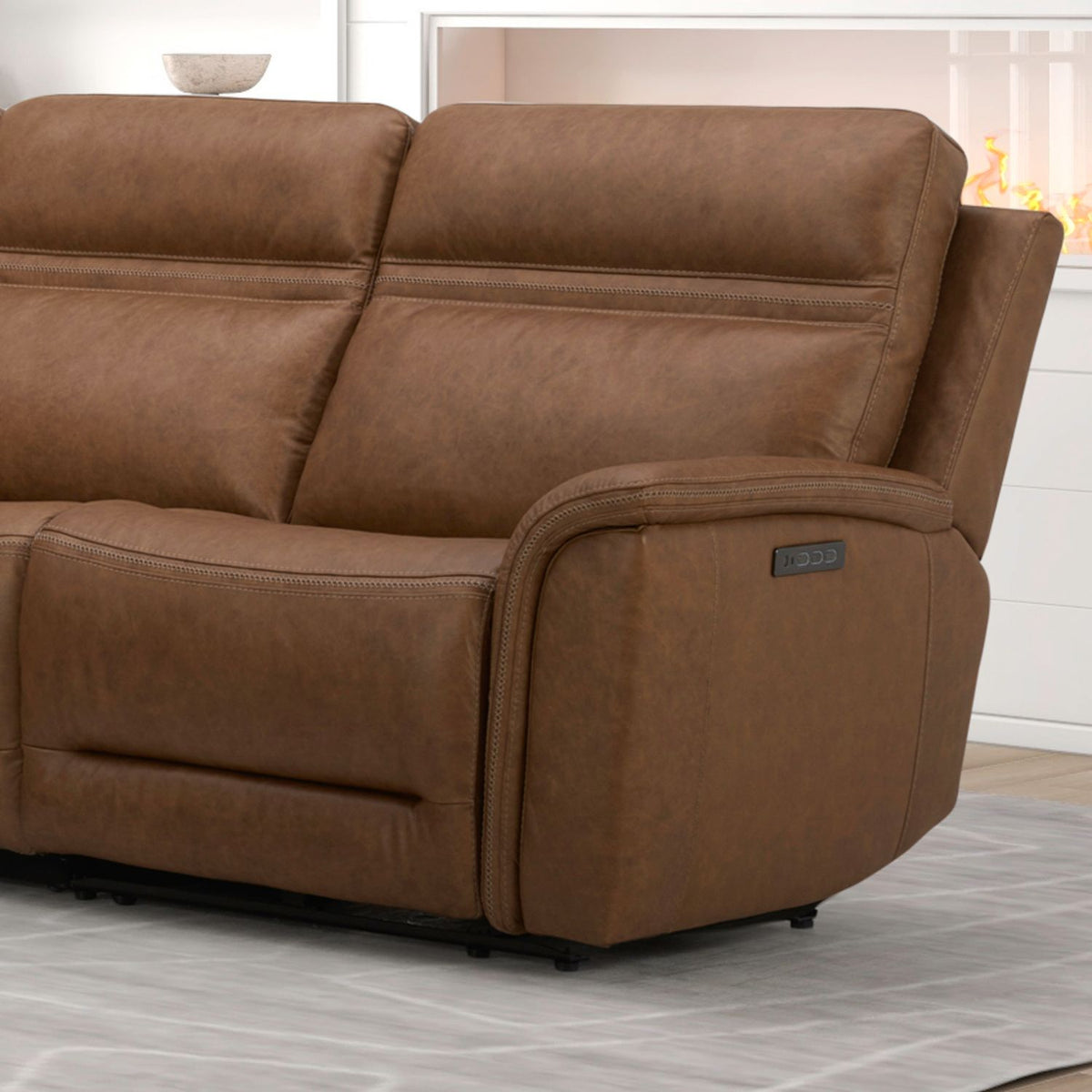 7007CM-43RP - R Arm Recliner P3 & ZG - Camel - Liberty Furniture