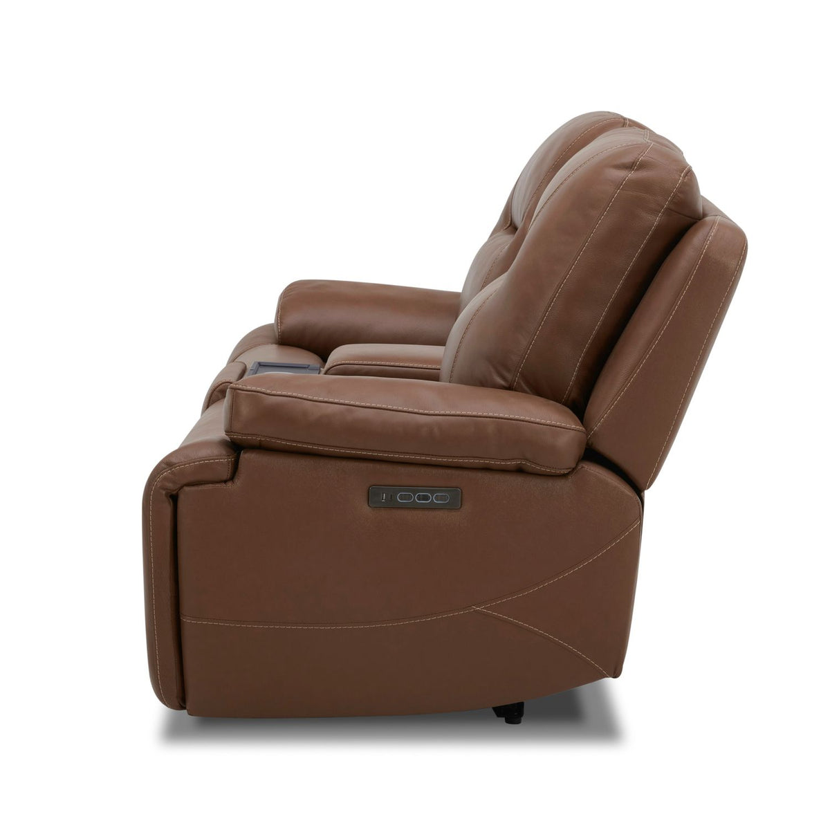 7008SD-23P - Loveseat w/Console P3 & ZG - Saddle - Liberty Furniture