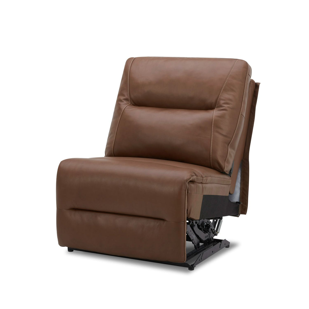 7008SD-43AP - Armless Recliner P3 & ZG - Saddle - Liberty Furniture