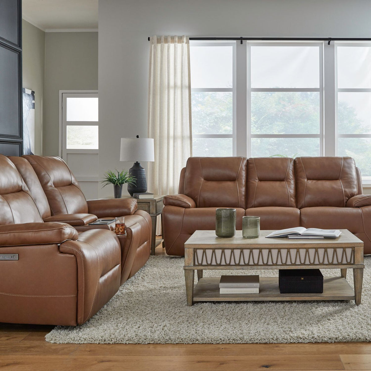 7008SD-UPH-SOLO - Sofa & Loveseat - Liberty Furniture