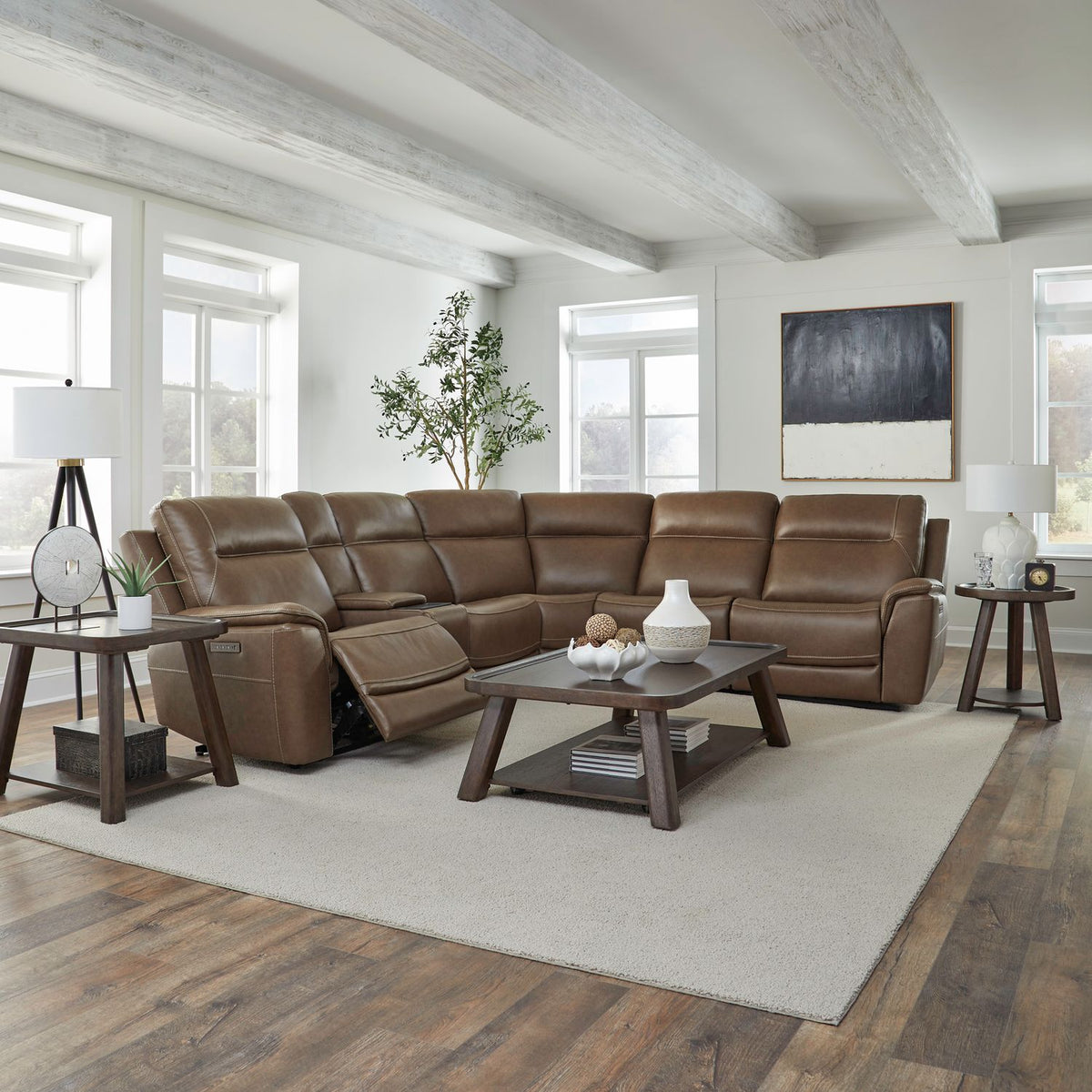 7016CN-UPH-6PCSEC - 6 Piece Sectional - Liberty Furniture