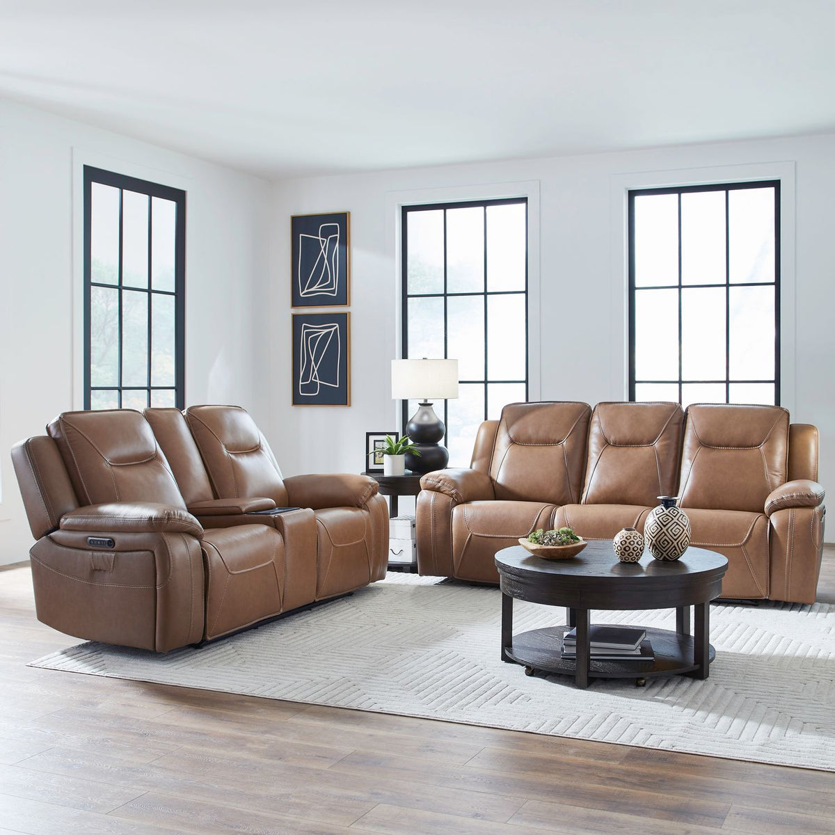 7018BU-UPH-SOLO - Sofa & Loveseat - Liberty Furniture