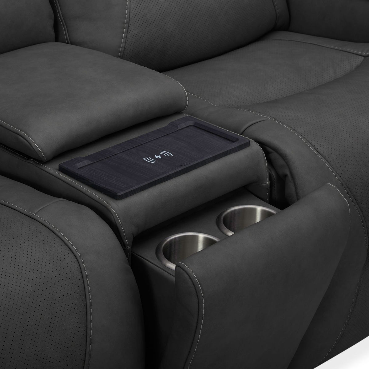 7019CO-22P - Loveseat w/ Console P2 & ZG - Liberty Furniture