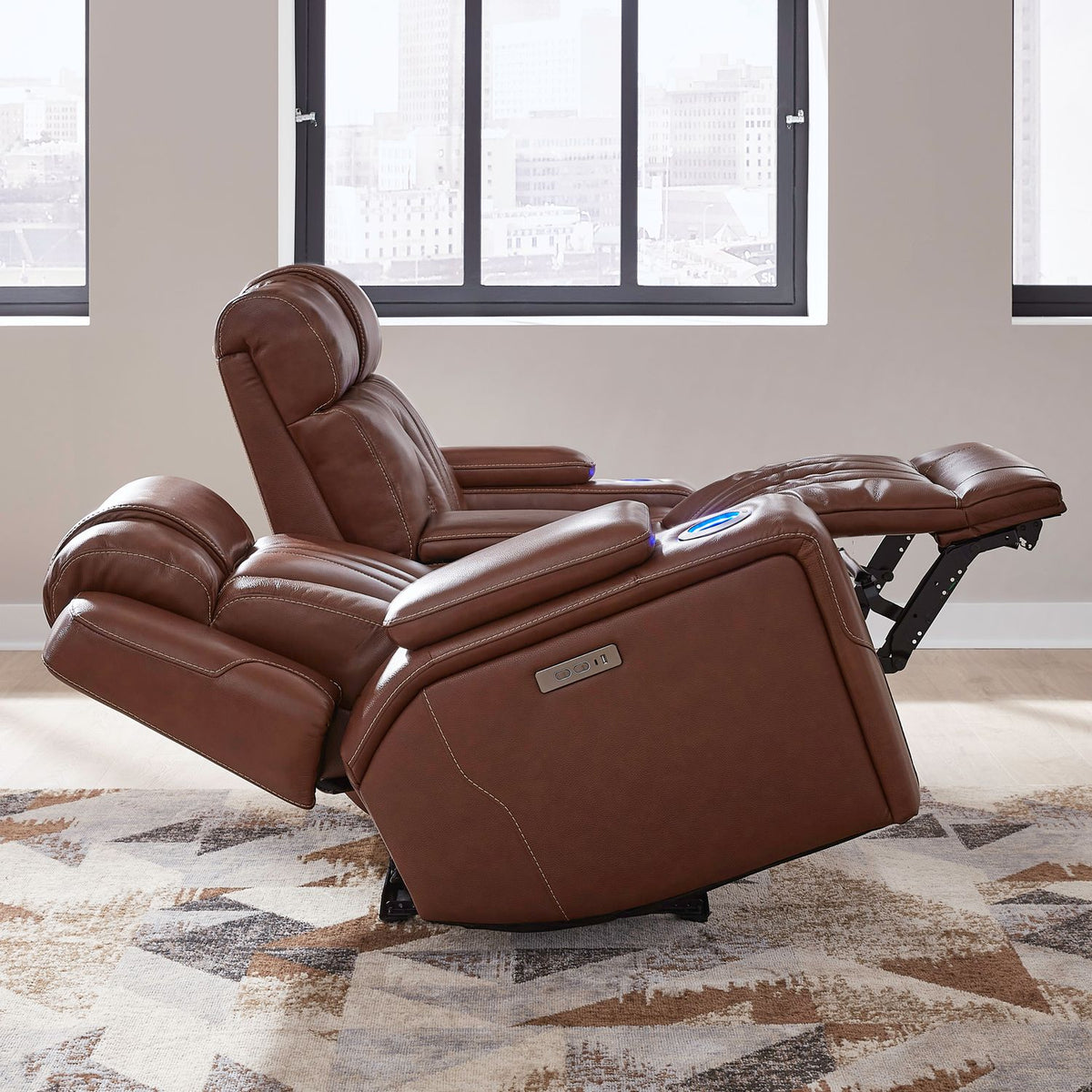 7020CN-22P - Loveseat w/ Console P2 & ZG - Liberty Furniture