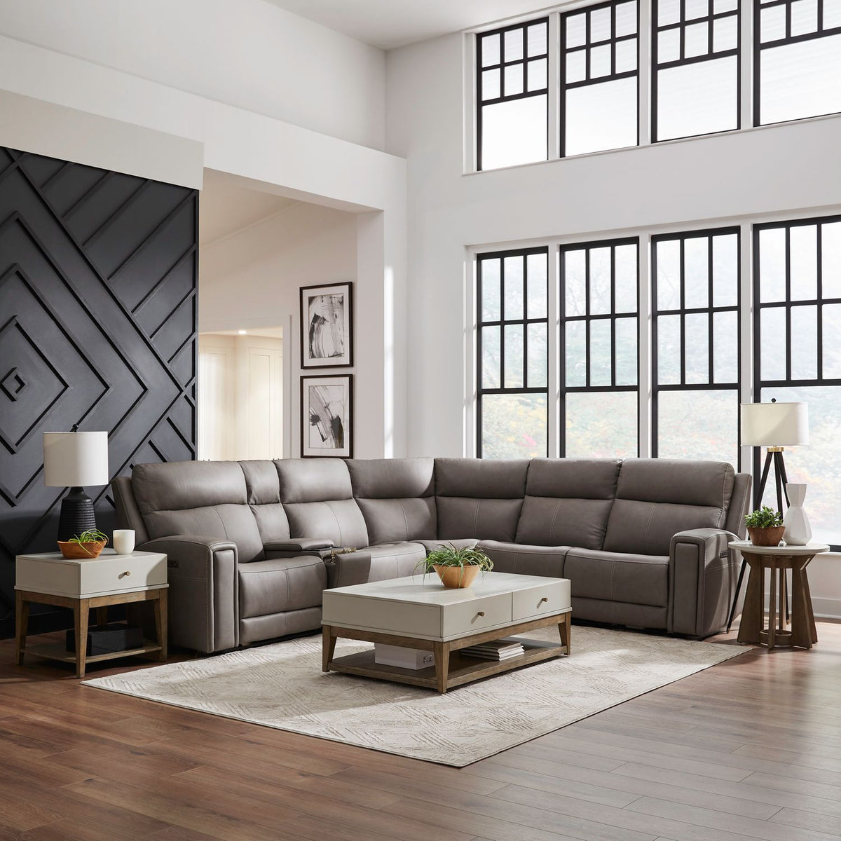 7021LG-UPH-6PCSEC - 6 Piece Sectional - Liberty Furniture