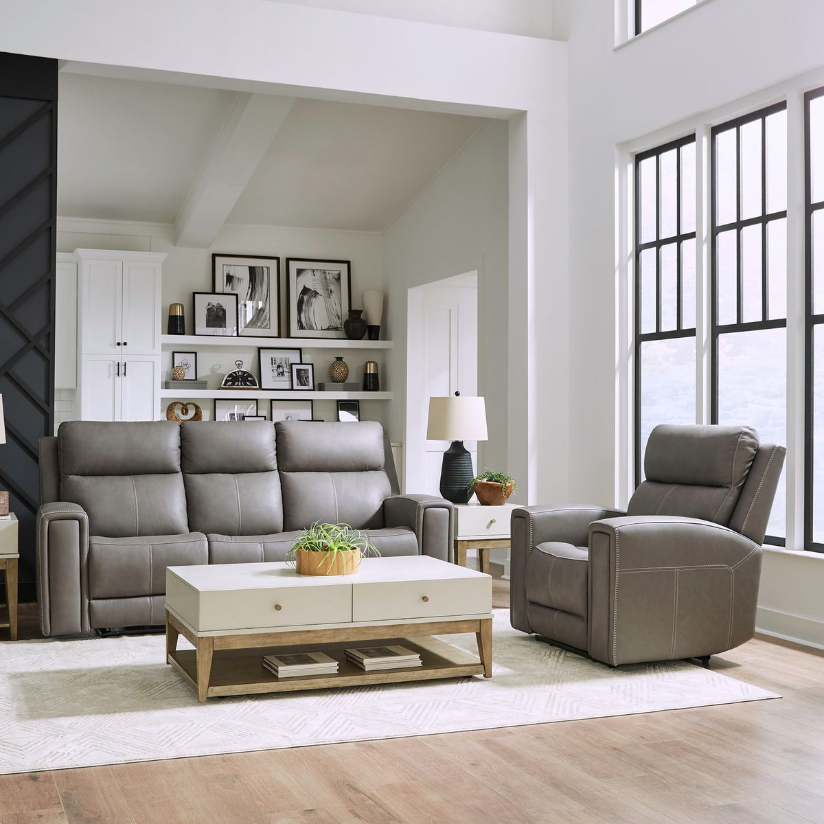 7021LG-UPH-SOREC - Sofa & Recliner - Liberty Furniture