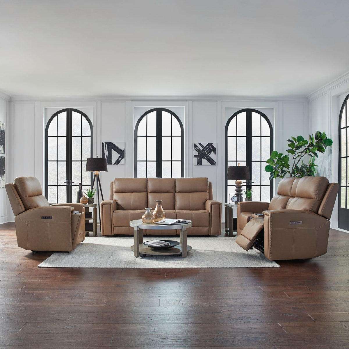 7021TO-UPH-SOLOREC - Sofa w/ Loveseat & Recliner - Liberty Furniture