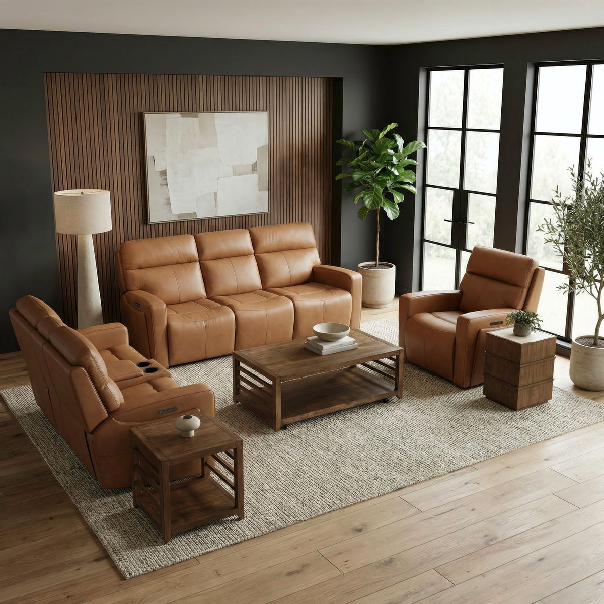 7026AN-UPH-SOLOREC - Sofa w/ Loveseat & Recliner - Liberty Furniture