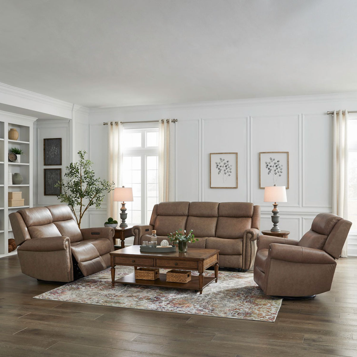 7029TP-UPH-SOLOREC - Sofa w/ Loveseat & Recliner - Liberty Furniture