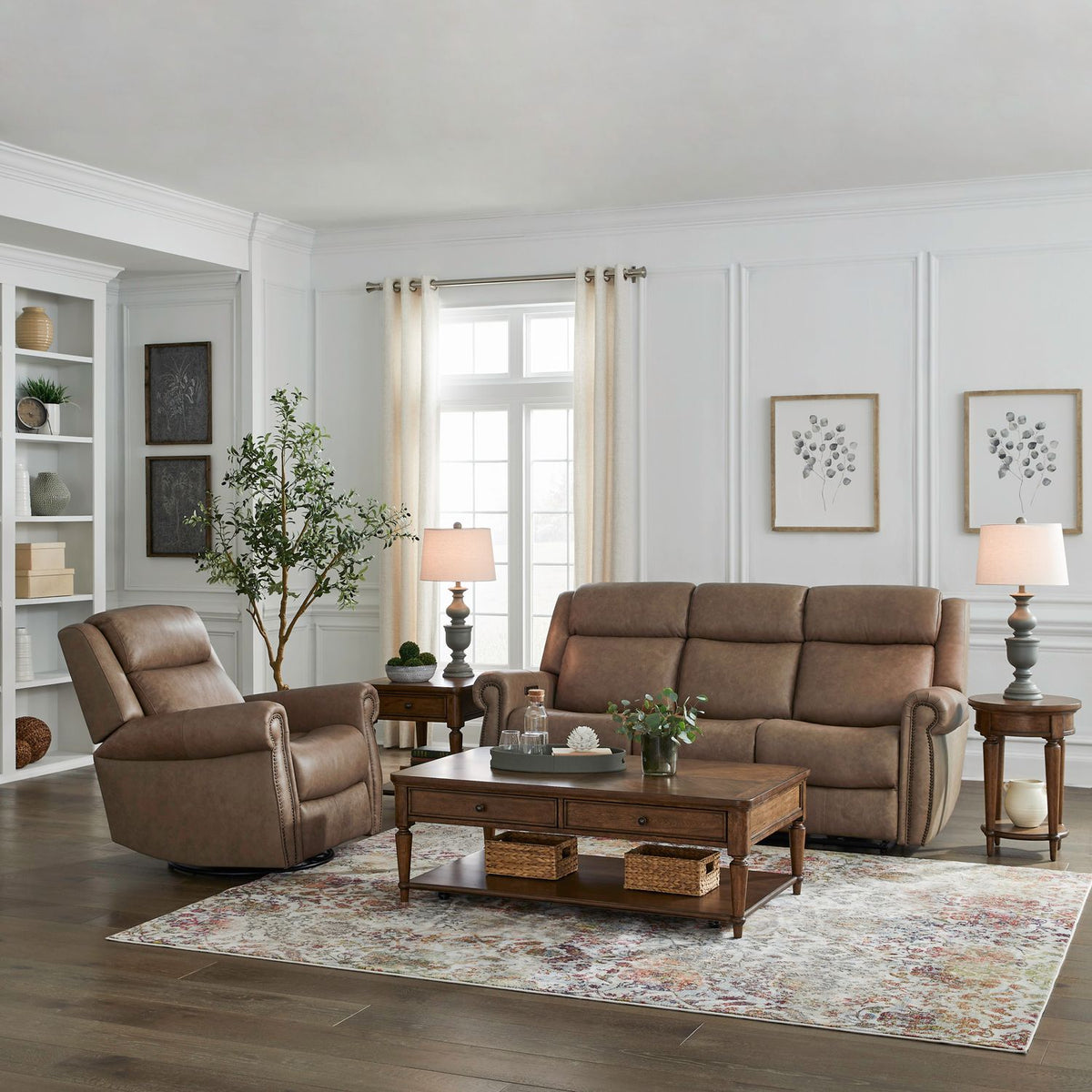 7029TP-UPH-SOREC - Sofa & Recliner - Liberty Furniture