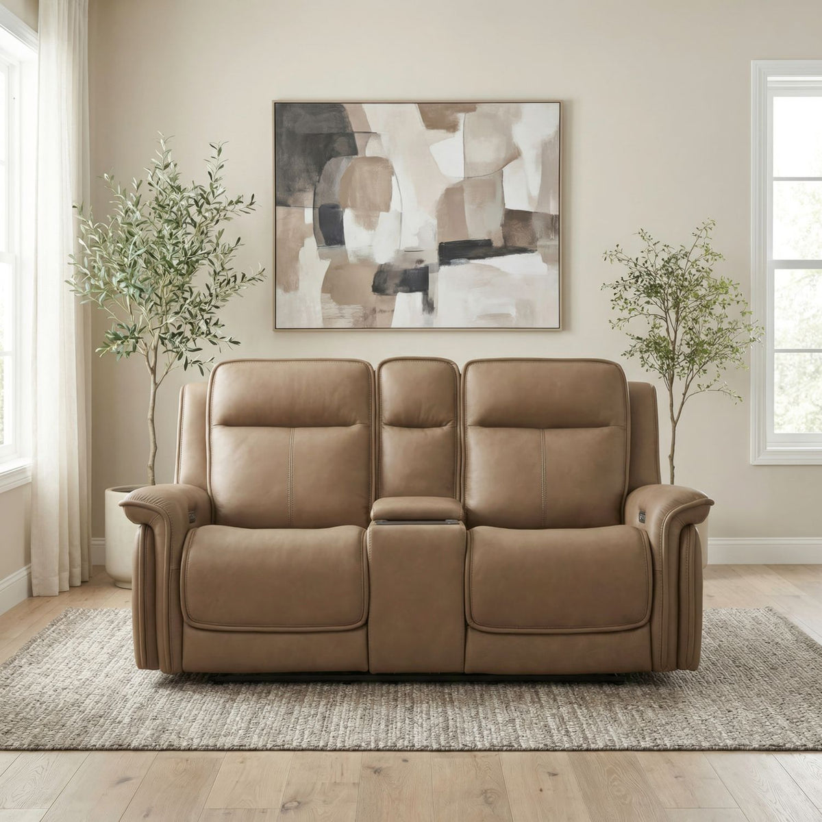 7030TO-23P - Loveseat w/ Console P3 & ZG - Liberty Furniture